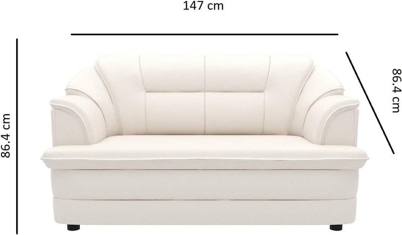 Aroma Homes Sofa Set in Lifestyle Leatherette and Polyurethane Foam (Beige, 3+2+1 Seater) - Image 5